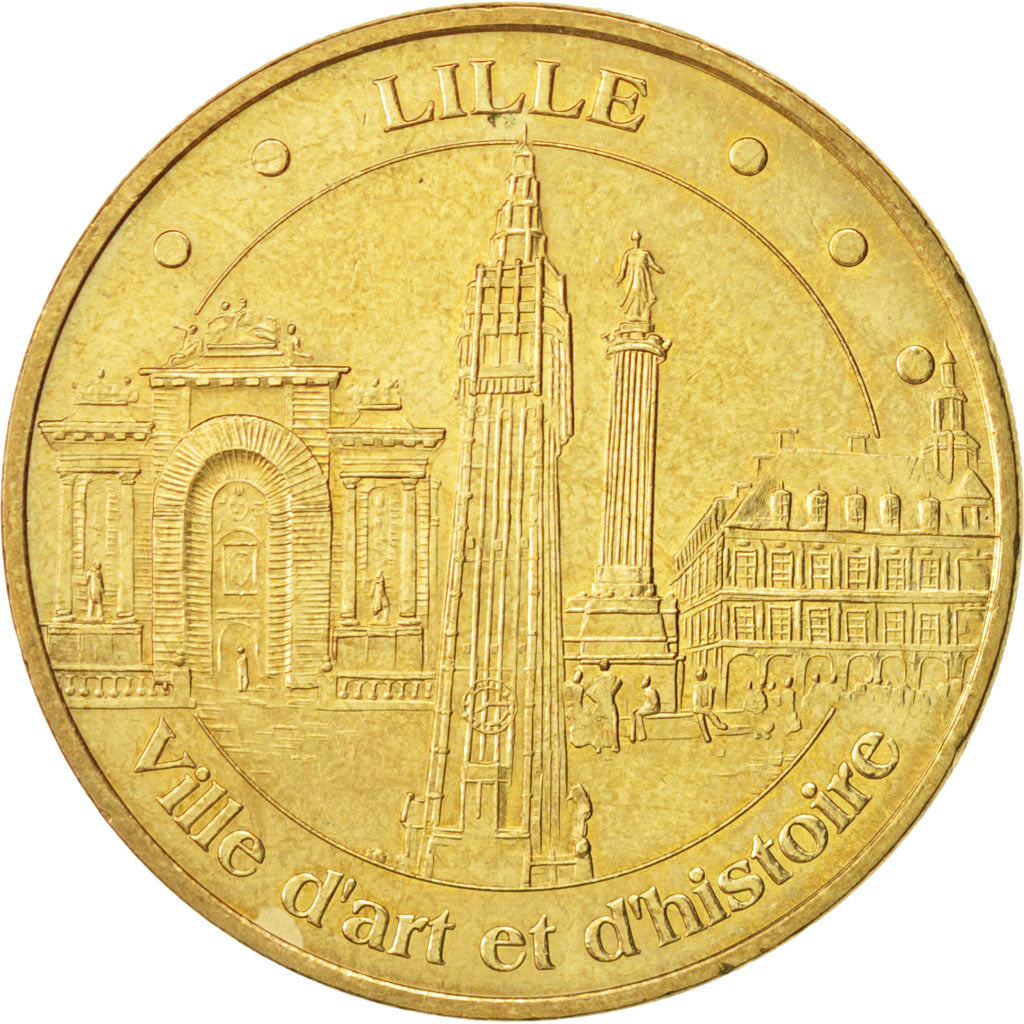 France, Jeton, Tourist Token, Ville d'art et d'histoire, Lille, 2009, Monnaie de