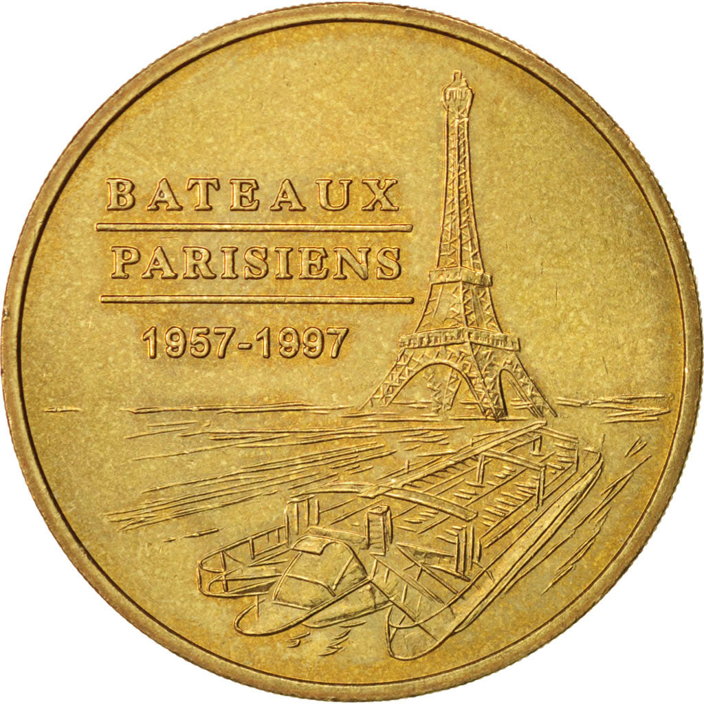 France, Jeton, Tourist Token, Bateaux parisiens, 2004, Monnaie de Paris, MS(63)
