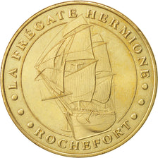 France, Tourist Token, La frégate Hermione, Rochefort, Jeton, 2005, MS(63),...