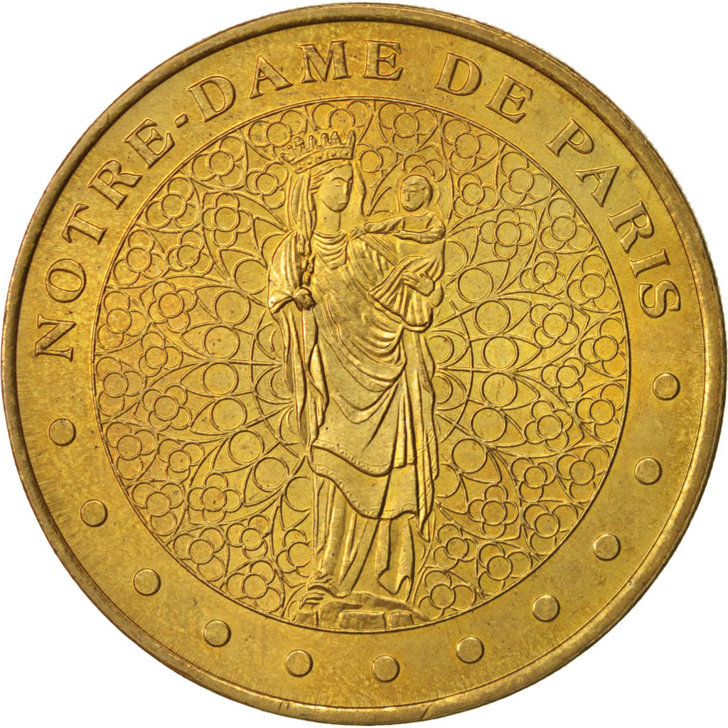Francia, Jeton, Tourist Token, Cathédrale Notre-Dame de Paris, 2001, Monnaie de