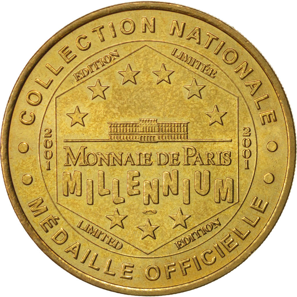 Francia, Jeton, Tourist Token, Cathédrale Notre-Dame de Paris, 2001, Monnaie de