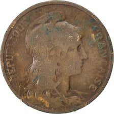 FRANCE, Dupuis, 5 Centimes, 1905, Paris, KM #842, VG(8-10), Bronze, 25.1,...
