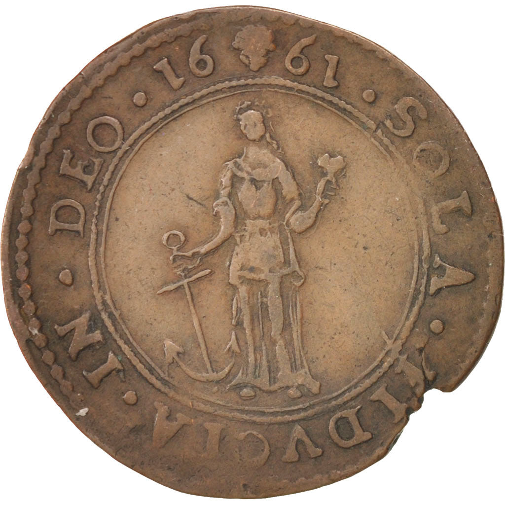 Paesi Bassi, Token, Dutch Republic, 1661, BB+, Rame