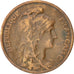 FRANCE, Dupuis, 5 Centimes, 1910, Paris, KM #842, VF(20-25), Bronze, 25.1,...