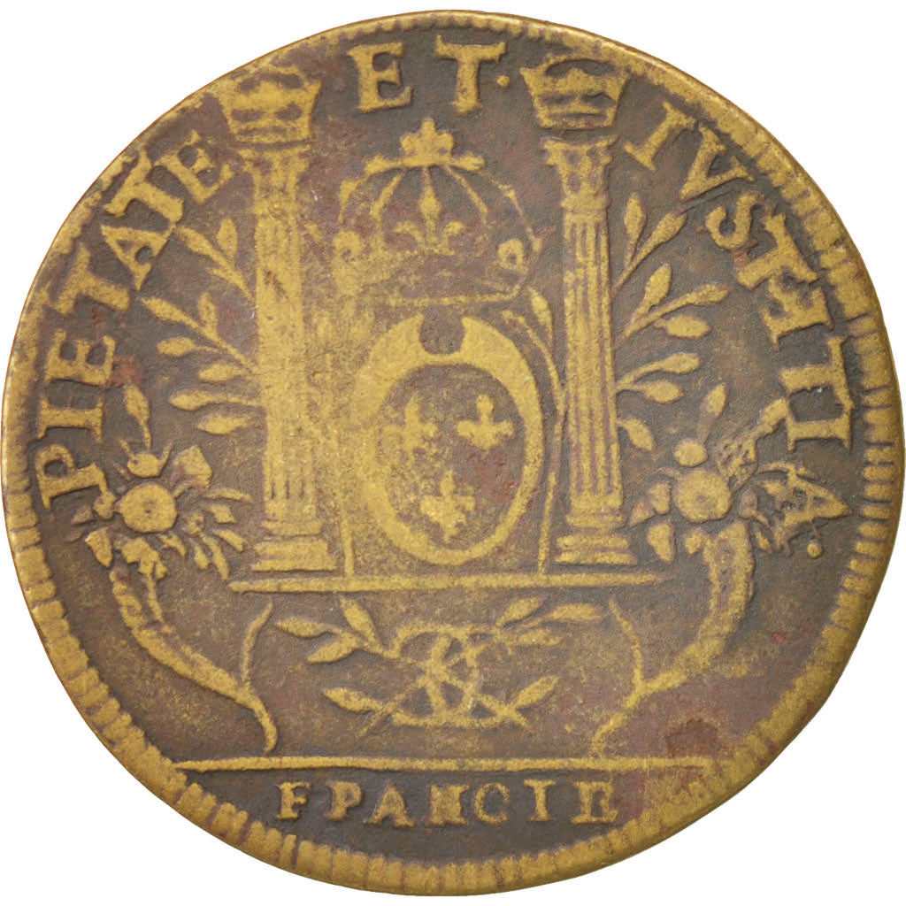 France, Royal, Token, AU(50-53), Brass, 28mm