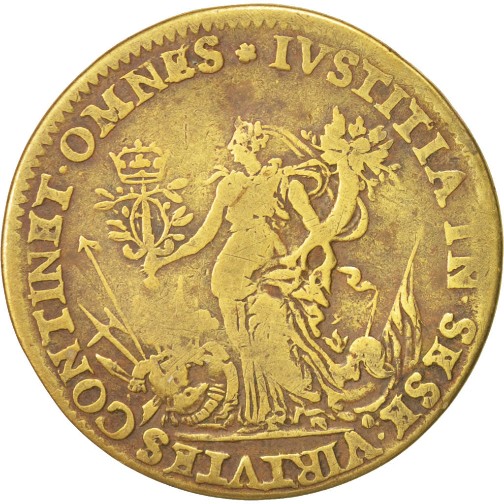 France, Token, Royal, Henry III, EF(40-45), Brass
