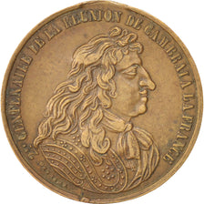 France, Louis XIV, Medal, Cambrai, AU(55-58), Copper, 24mm