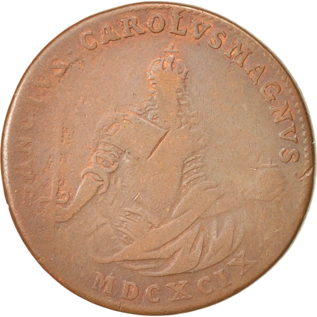 Francia, Token, Royal, 1699, BC+, Cobre