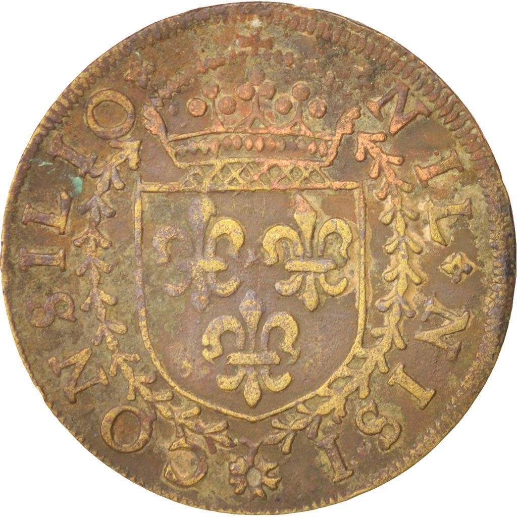 France, Royal, Token, EF(40-45), Brass, 28