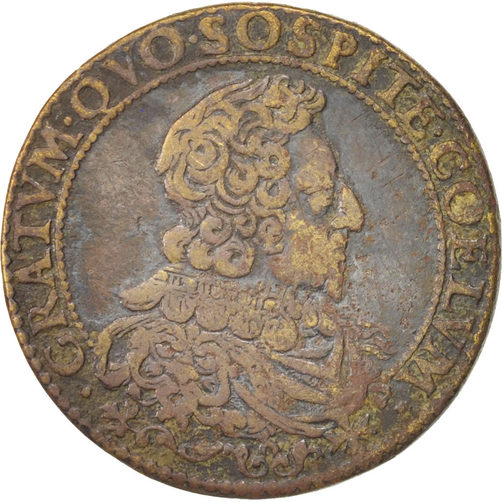 France, Royal, Louis XIII, Jeton, EF(40-45), Copper, 27