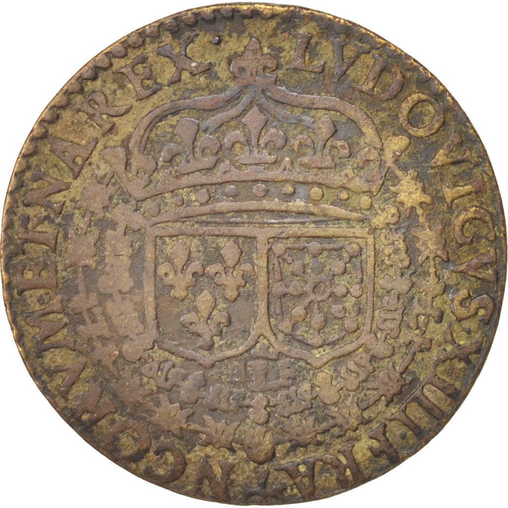 France, Royal, Louis XIII, Jeton, EF(40-45), Copper, 27