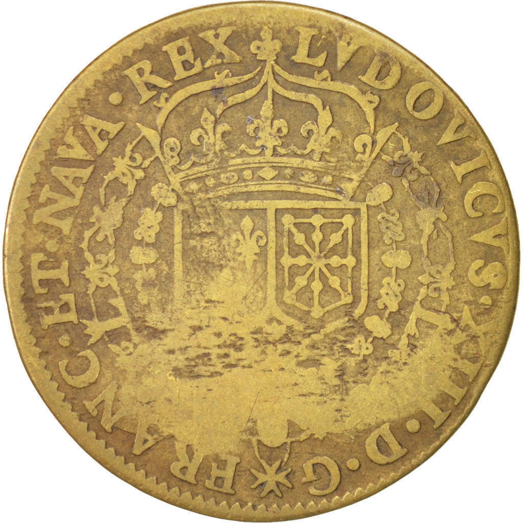 France, Jeton, Royal, Louis XIII, 1634, TTB, Laiton