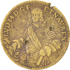 Frankreich, Token, Royal, Louis XIV, SS, Messing