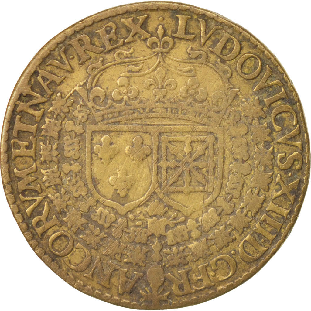 Francia, Token, Royal, Louis XIII, 1613, BB, Ottone