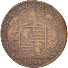 France, Token, 1681, AU(50-53), Copper