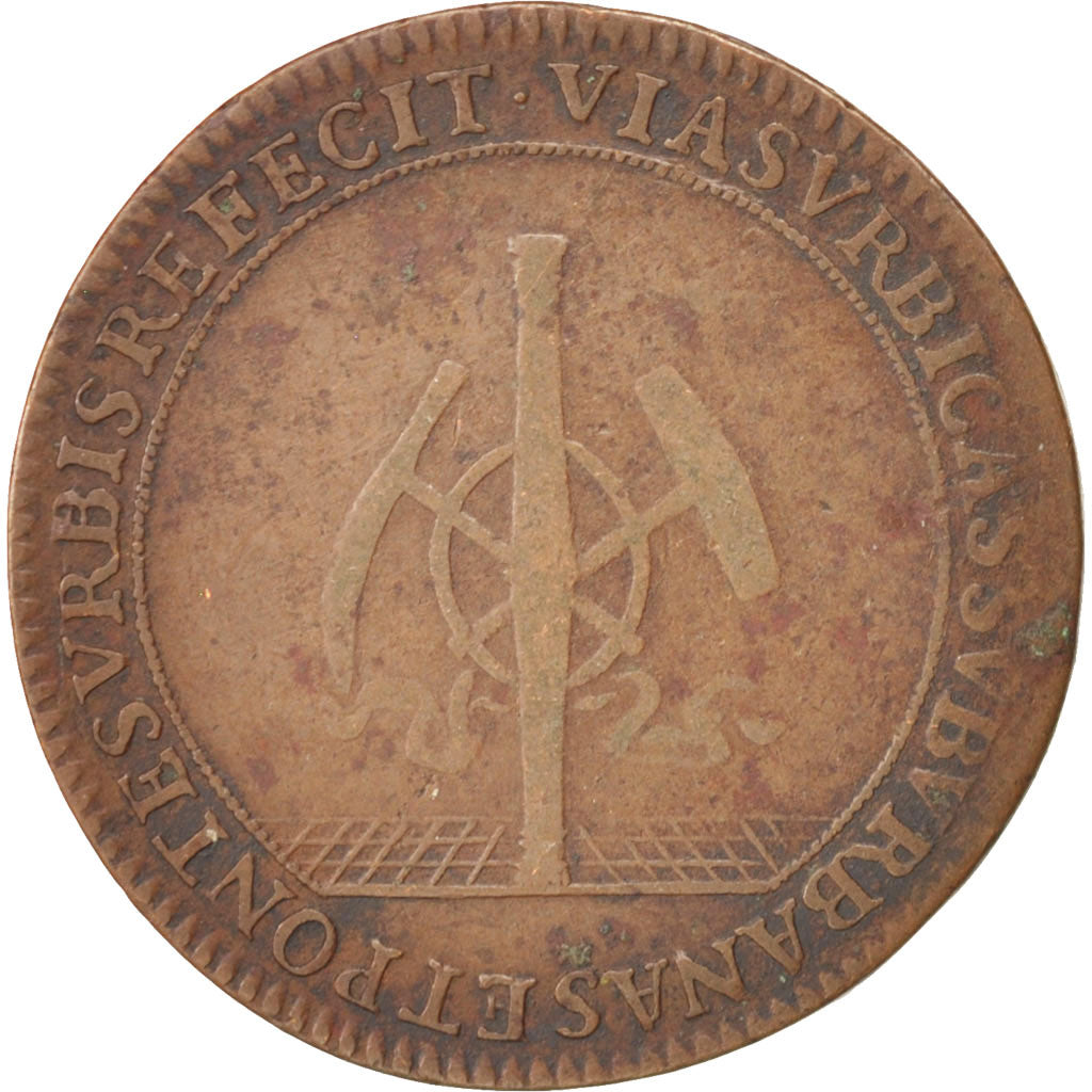 France, Token, 1681, AU(50-53), Copper