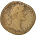 Moneda, Antoninus Pius, Sestercio, 158, Roma, BC+, Cobre, RIC:793