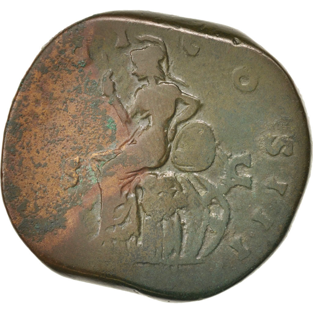 Moneda, Marcus Aurelius, Sestercio, 172, Roma, BC+, Cobre, RIC:1037
