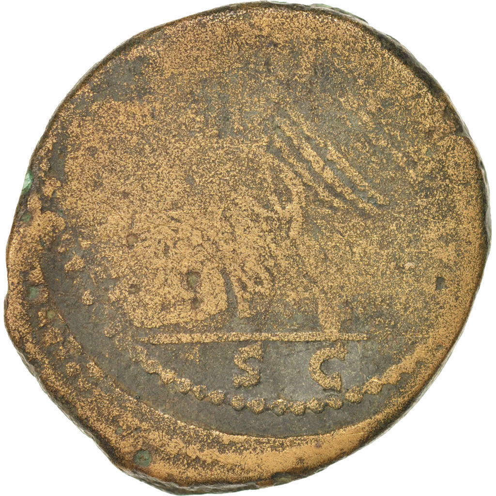 Coin, Postumus, Sestertius, AD 261, Trier, VF(20-25), Copper, RIC:172
