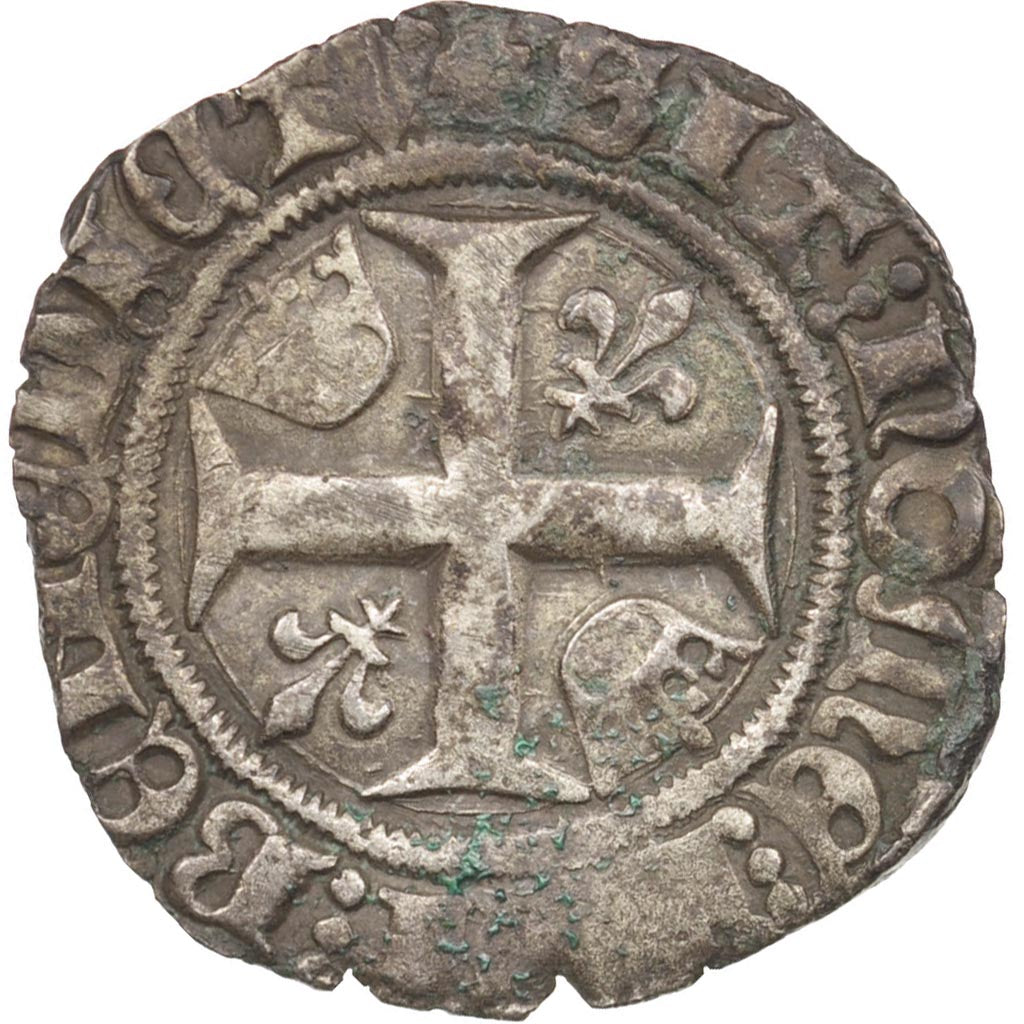 Coin, France, Blanc Guénar, Tournai, VF(30-35), Billon, Duplessy:377C