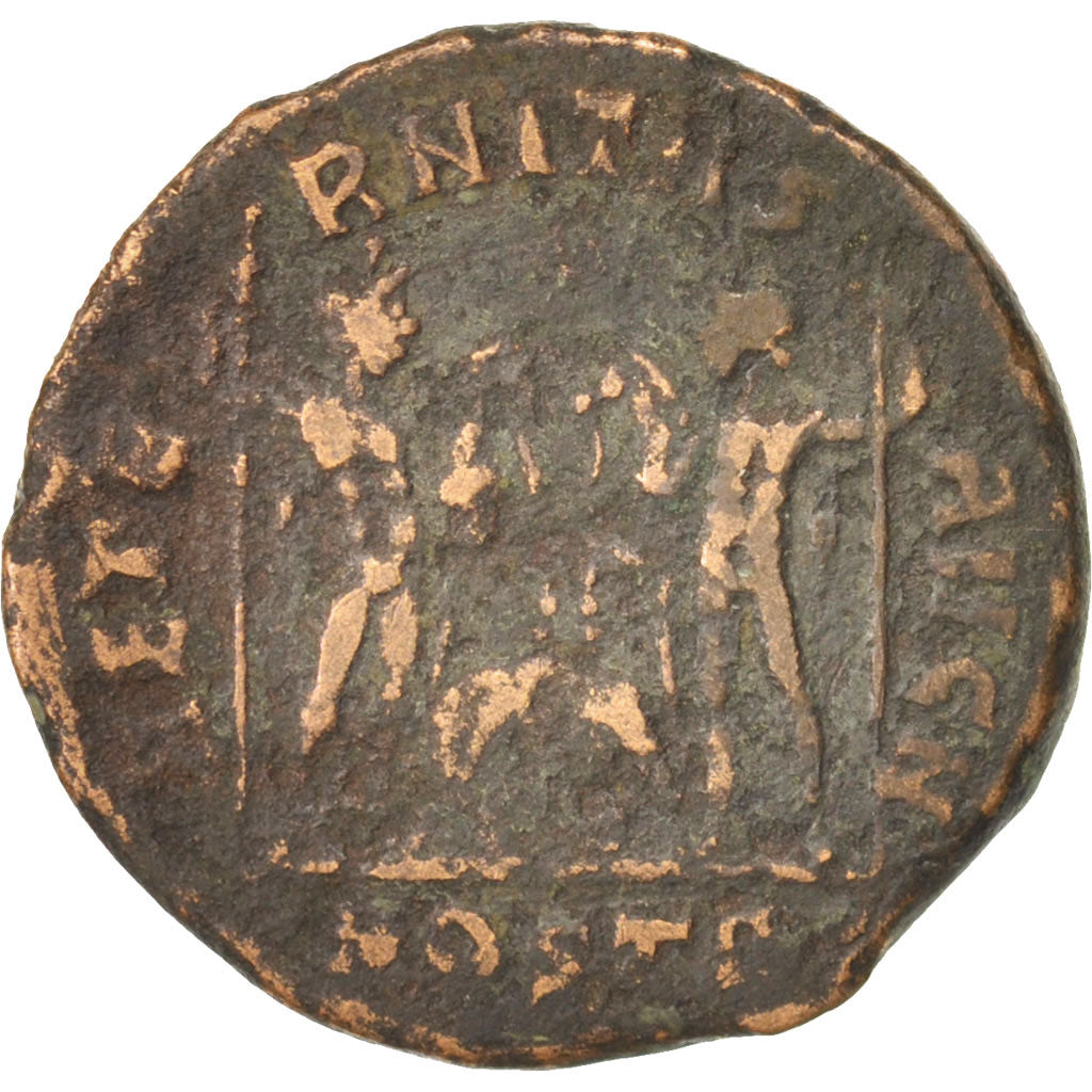 Maxentius, Follis, 309, Ostia, F(12-15), Copper, RIC:35