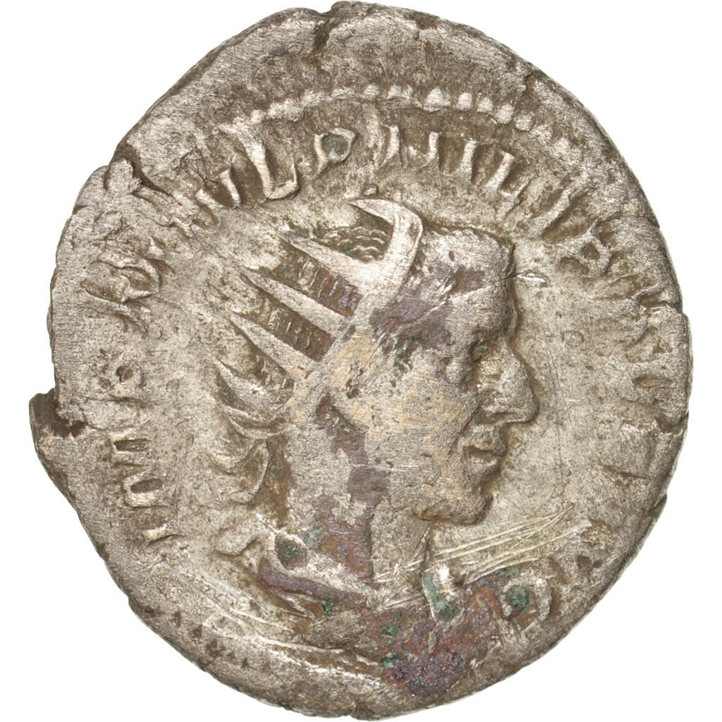 Moneta, Philip I, Antoninianus, 245, Roma, VF(30-35), Bilon, RIC:2b