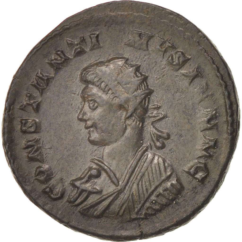 Munten, Constantijn II, Nummus, 321, London, PR, Koper, RIC:216