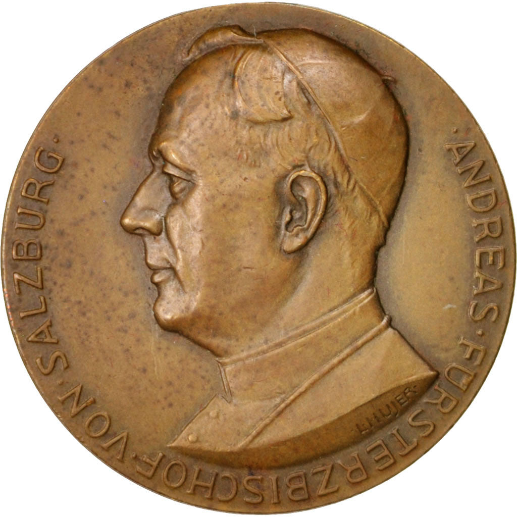 Germany, Archbishop, Andreas of Salzburg, Medal, 1945, AU(50-53), Bronze, 30mm