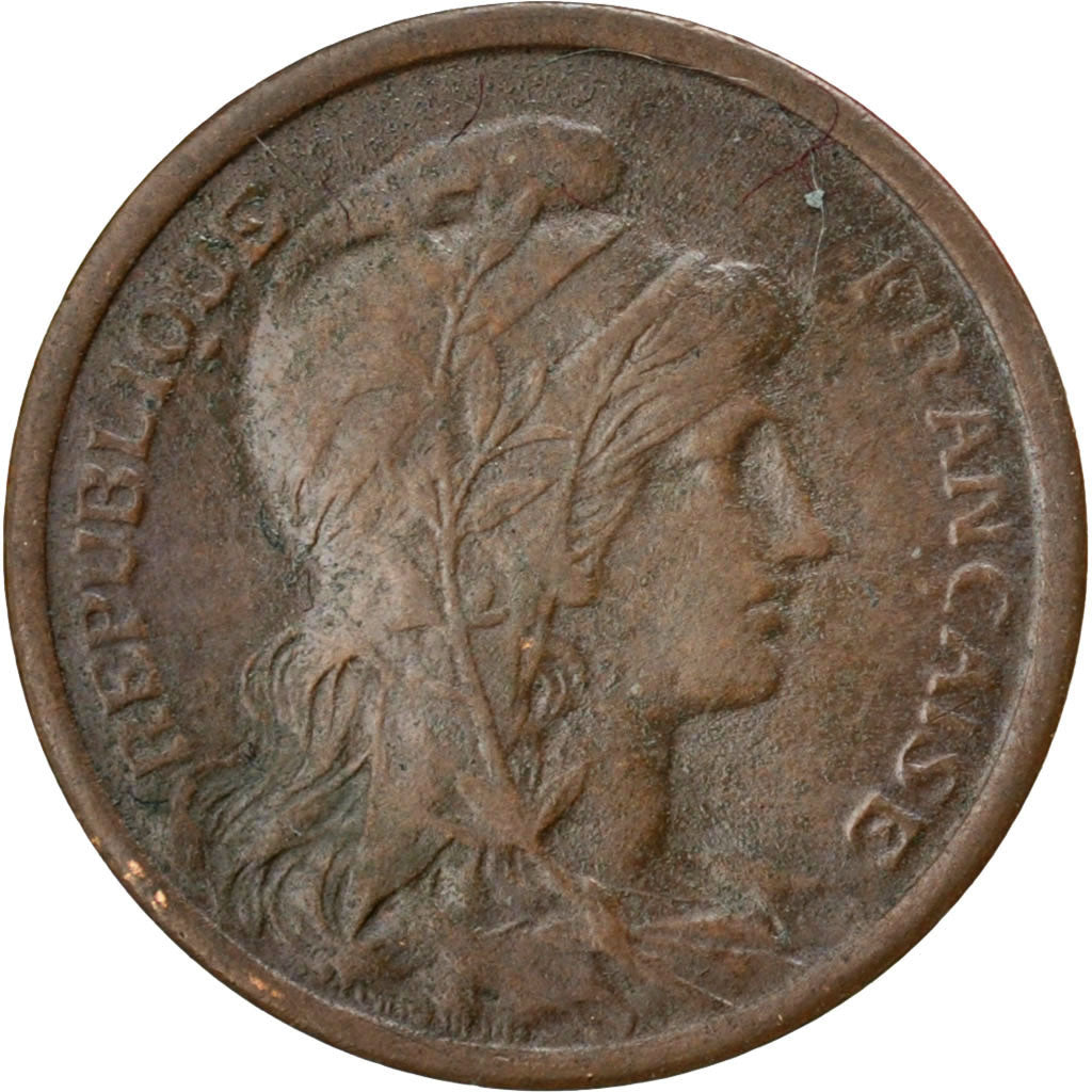 FRANCE, Dupuis, Centime, 1913, Paris, KM #840, EF(40-45), Bronze, 15, Gadoury...