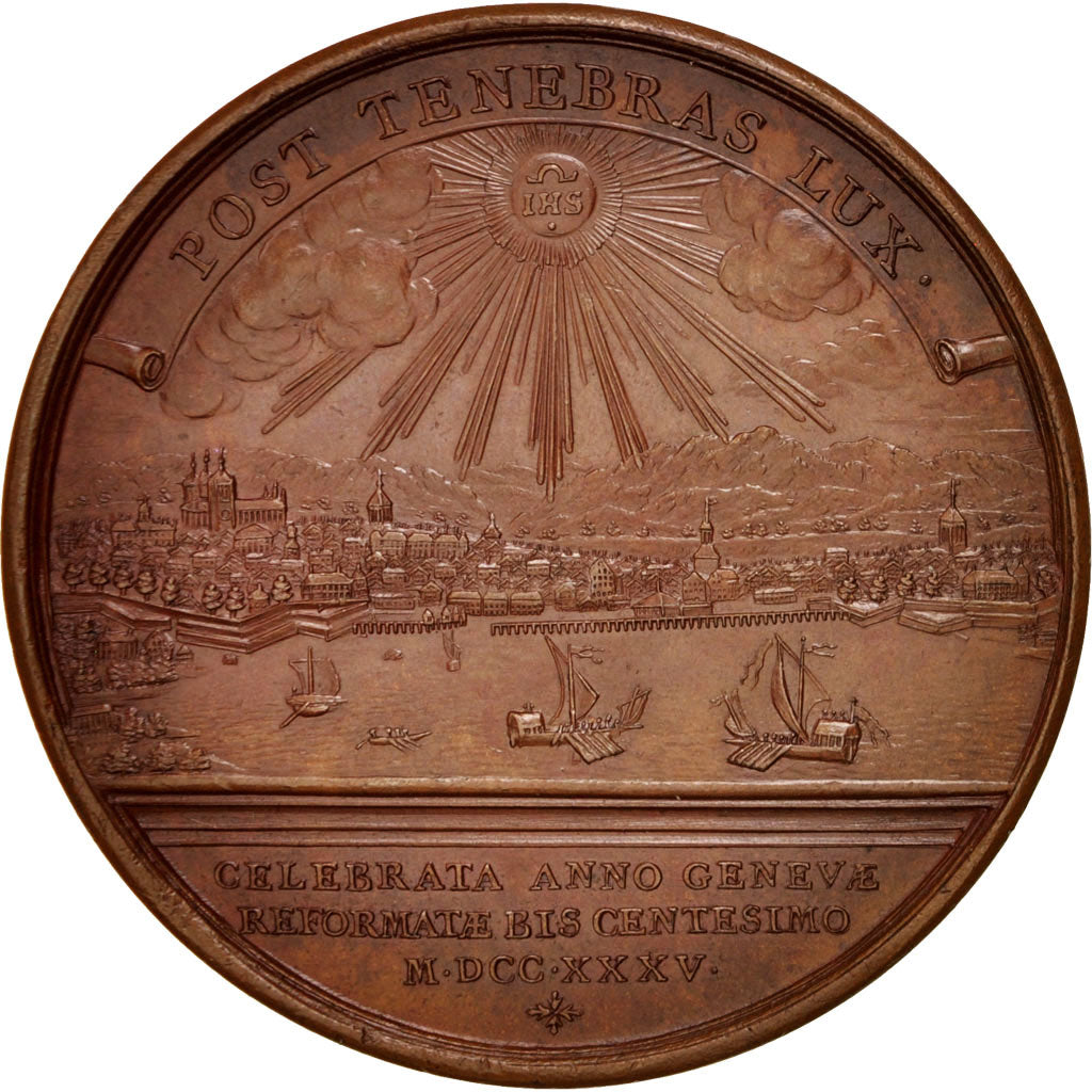 Svizzera, Medal, History, 1735, SPL-, Rame, 55
