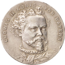 Germany, Ludwig II of Bayern, Medal, 1900, AU(55-58), Silver, 33mm