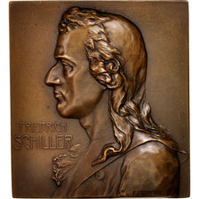 Germany, Friedrich Schiller, Medal, AU(55-58), Copper, 58x65mm