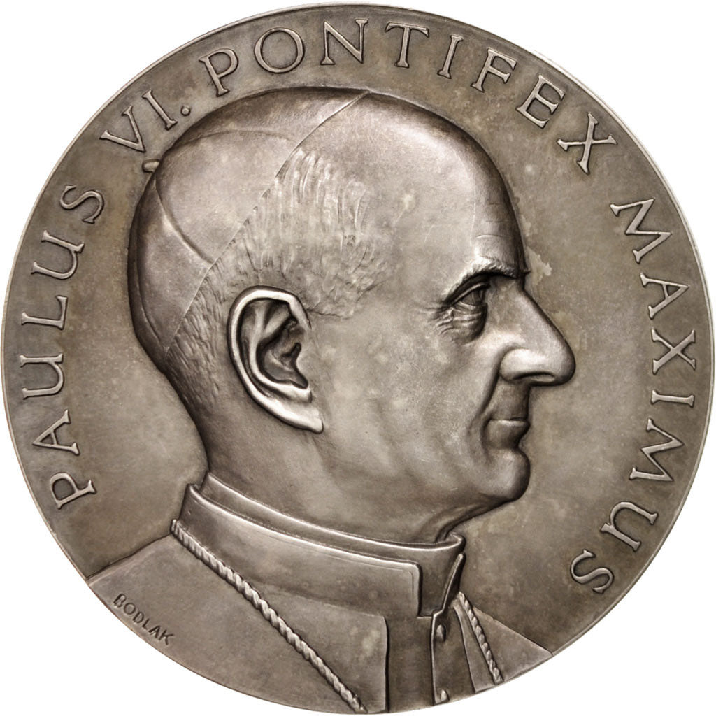 Vatican, Paul VI, Medal, MS(63), Bronze, 70mm