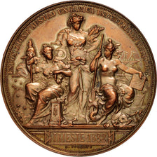 Italy, Trieste, Medal, 1882, AU(50-53), Bronze, 60mm