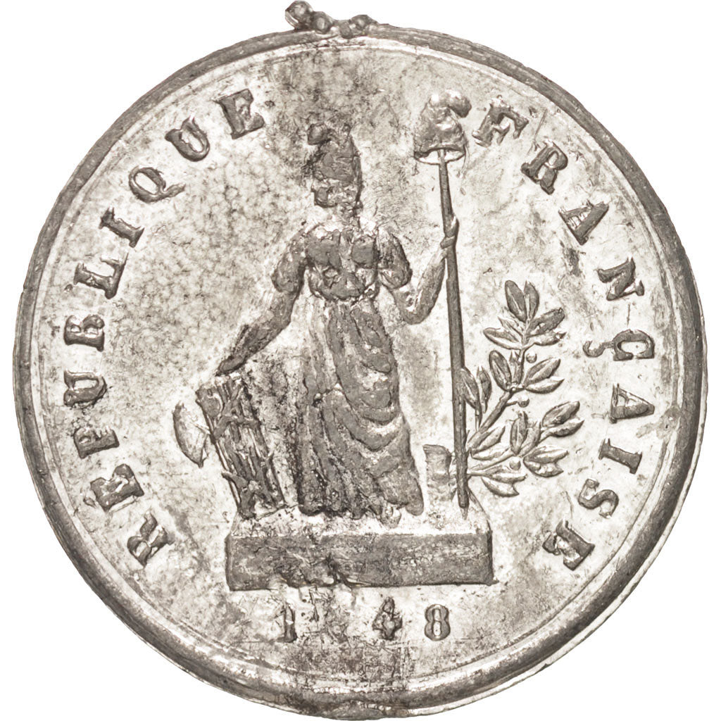 France, Medal, History, 1848, AU(50-53), Tin