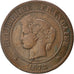 Monnaie, France, Cérès, 5 Centimes, 1872, Bordeaux, TB, Bronze, KM:821.2