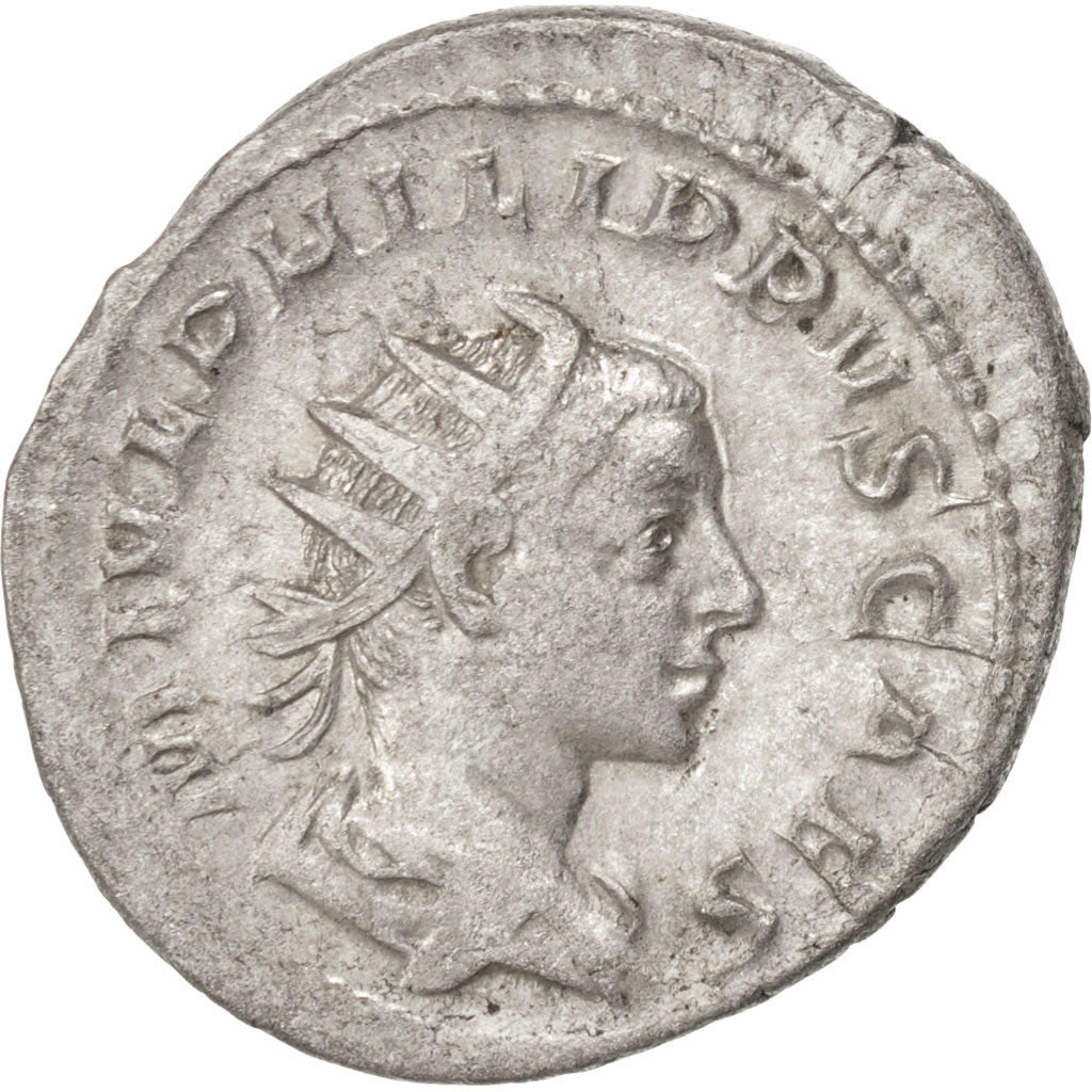 Coin, Philip II, Antoninianus, 246, Roma, AU(50-53), Billon, RIC:218d