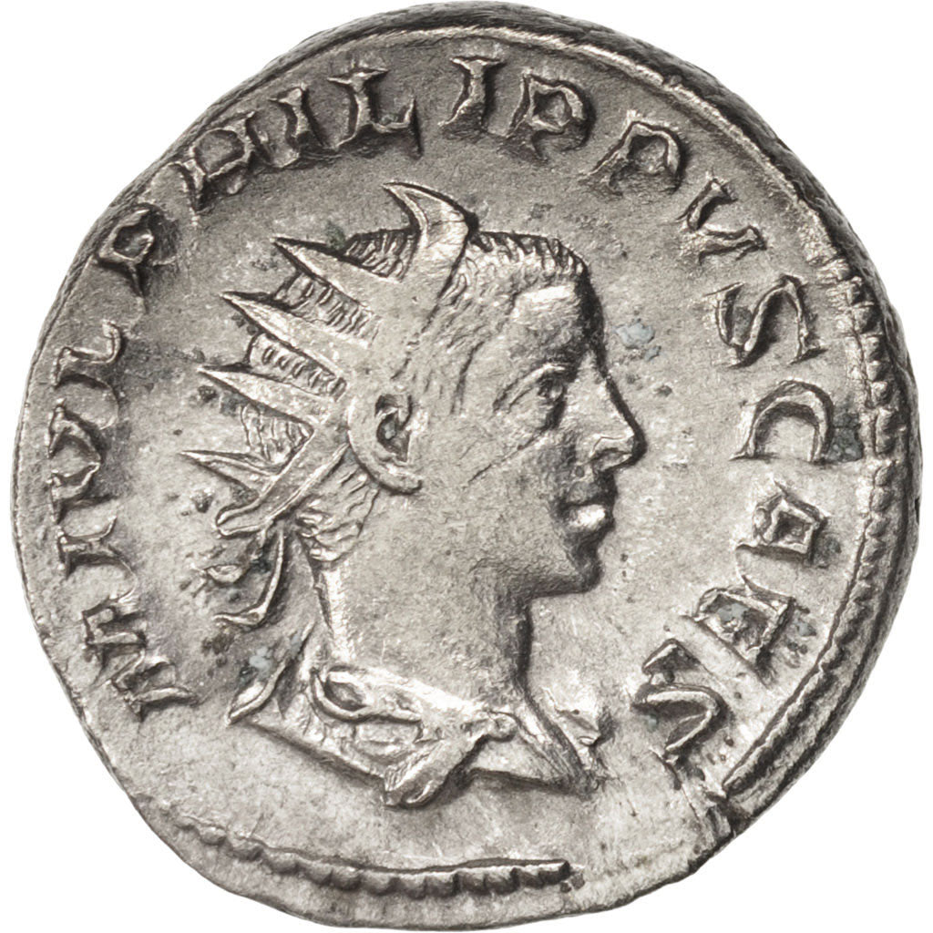 Coin, Philip II, Antoninianus, 246, Roma, EF(40-45), Billon, RIC:218d