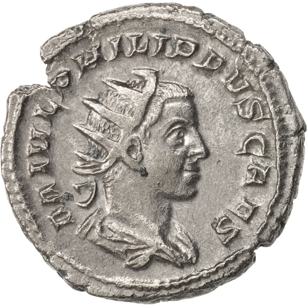 Coin, Philip II, Antoninianus, 246, Roma, AU(50-53), Billon, RIC:219