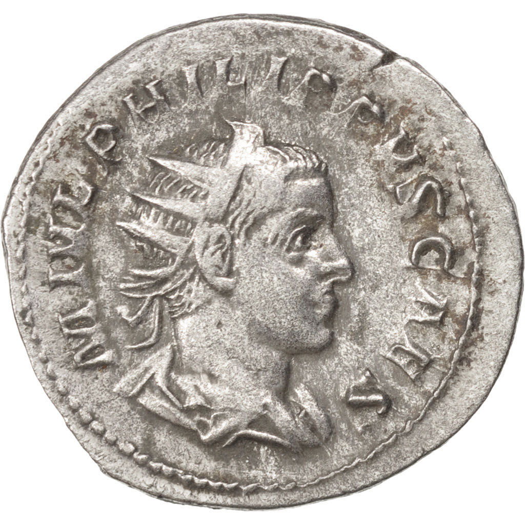 Coin, Philip II, Antoninianus, 245, Roma, AU(50-53), Billon, RIC:216