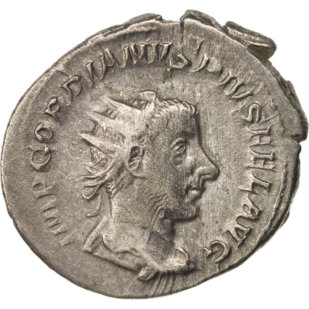 Coin, Gordian III, Antoninianus, 244, Roma, AU(50-53), Billon, RIC:140