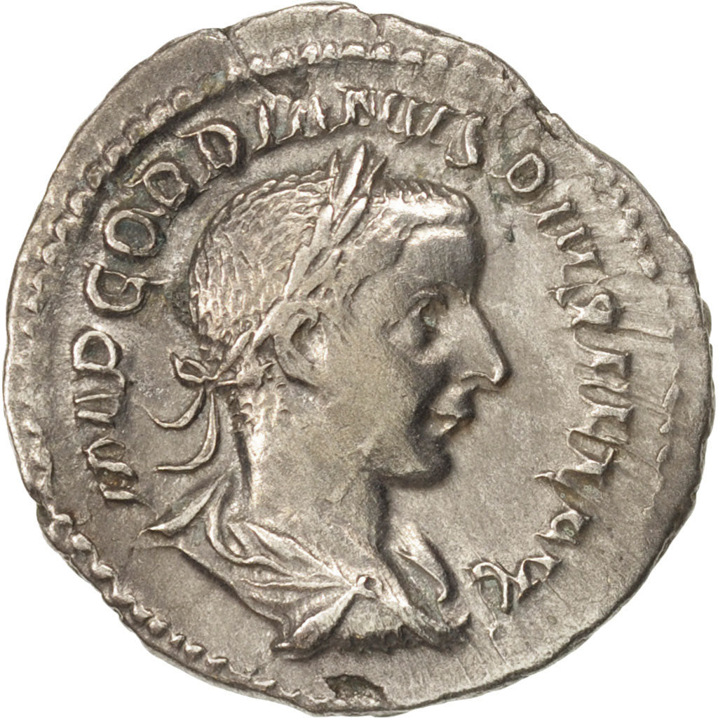 Coin, Gordian III, Denarius, 240, Roma, AU(50-53), Silver, RIC:112