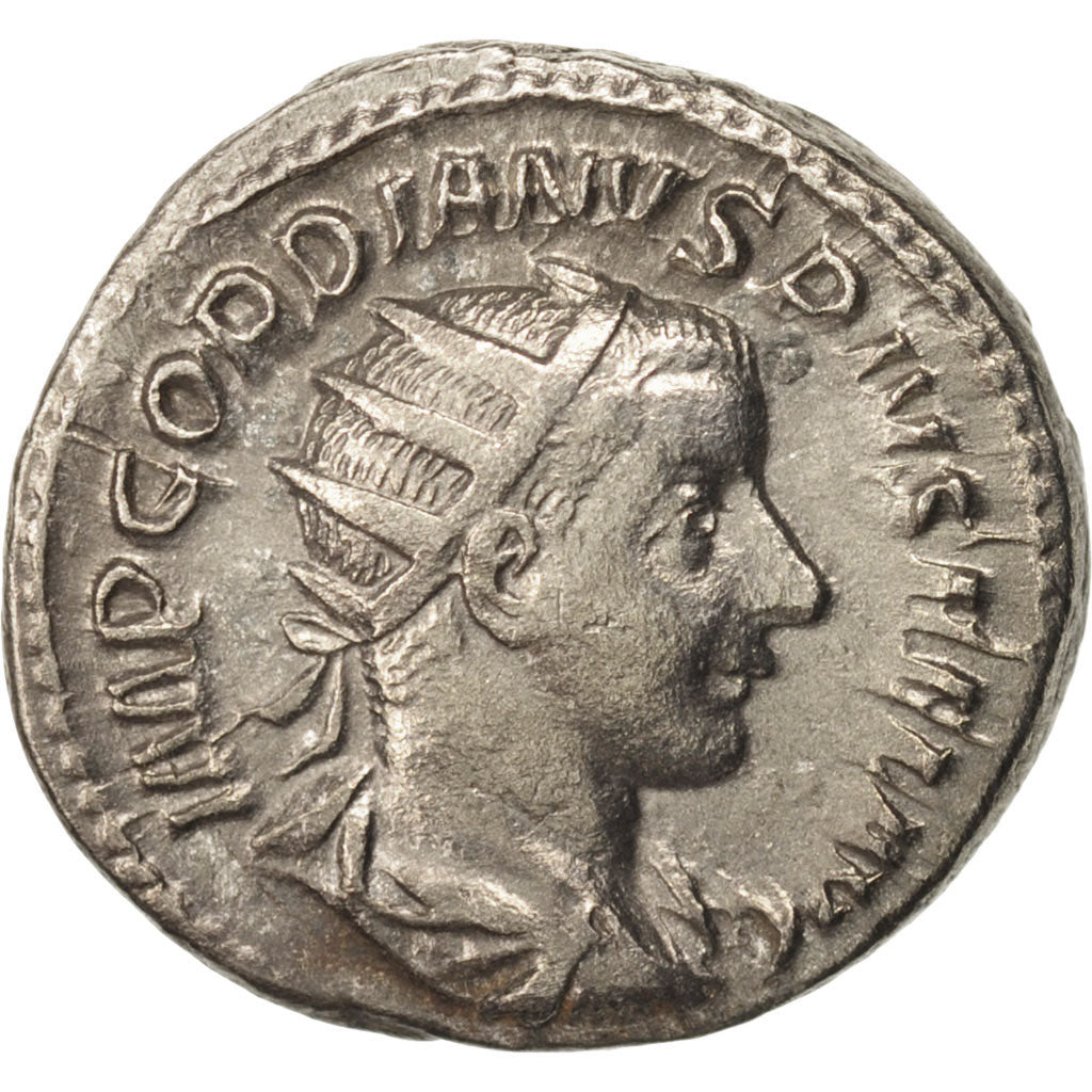 Moneta, Gordian III, Antoninianus, 241, Roma, AU(50-53), Bilon, RIC:84