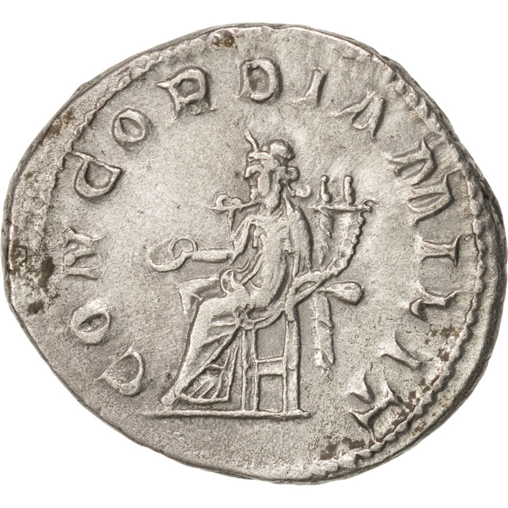 Moneta, Gordian III, Antoninianus, 239, Roma, EF(40-45), Bilon, RIC:65