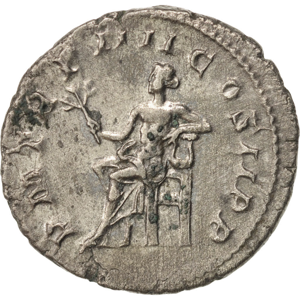 Moneta, Gordian III, Antoninianus, 241, Roma, AU(50-53), Bilon, RIC:88