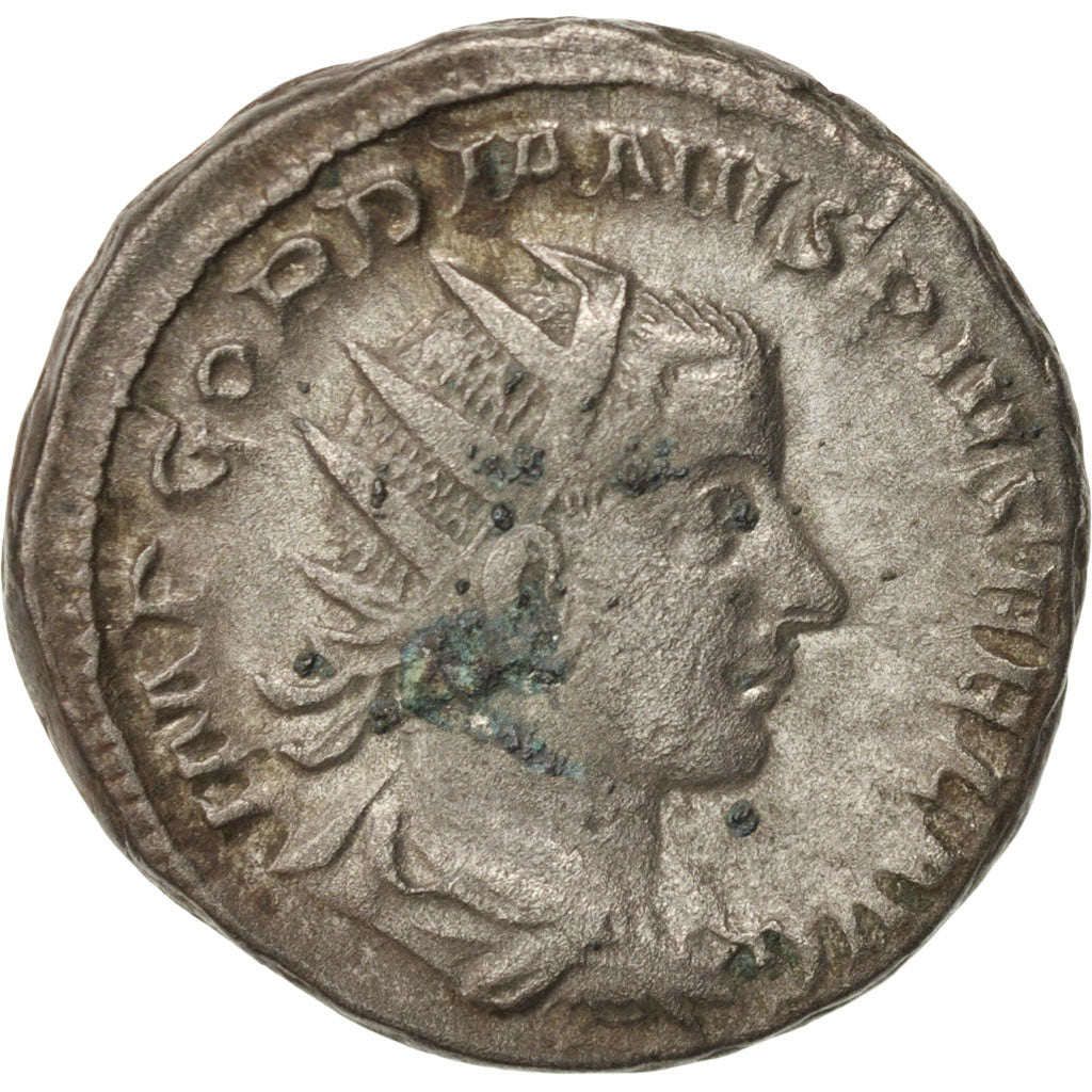 Coin, Gordian III, Antoninianus, AD 242, Roma, EF(40-45), Billon, RIC:89