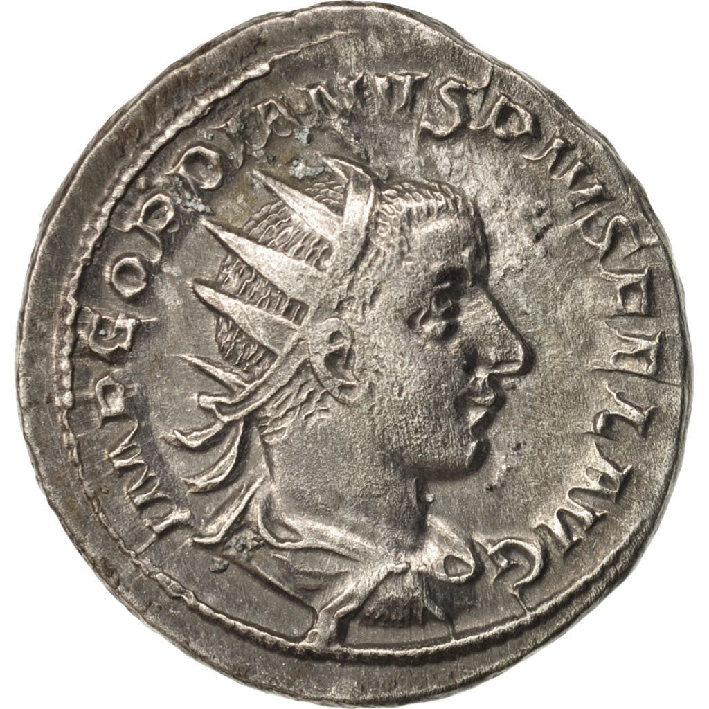 Coin, Gordian III, Antoninianus, AD 242, Roma, AU(50-53), Billon, RIC:89
