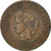 FRANCE, Cérès, 5 Centimes, 1893, Paris, KM #821.1, F(12-15), Bronze, Gadoury #..