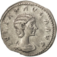 Julia Paula, Denarius, 220, Roma, AU(50-53), Silver, RIC:216