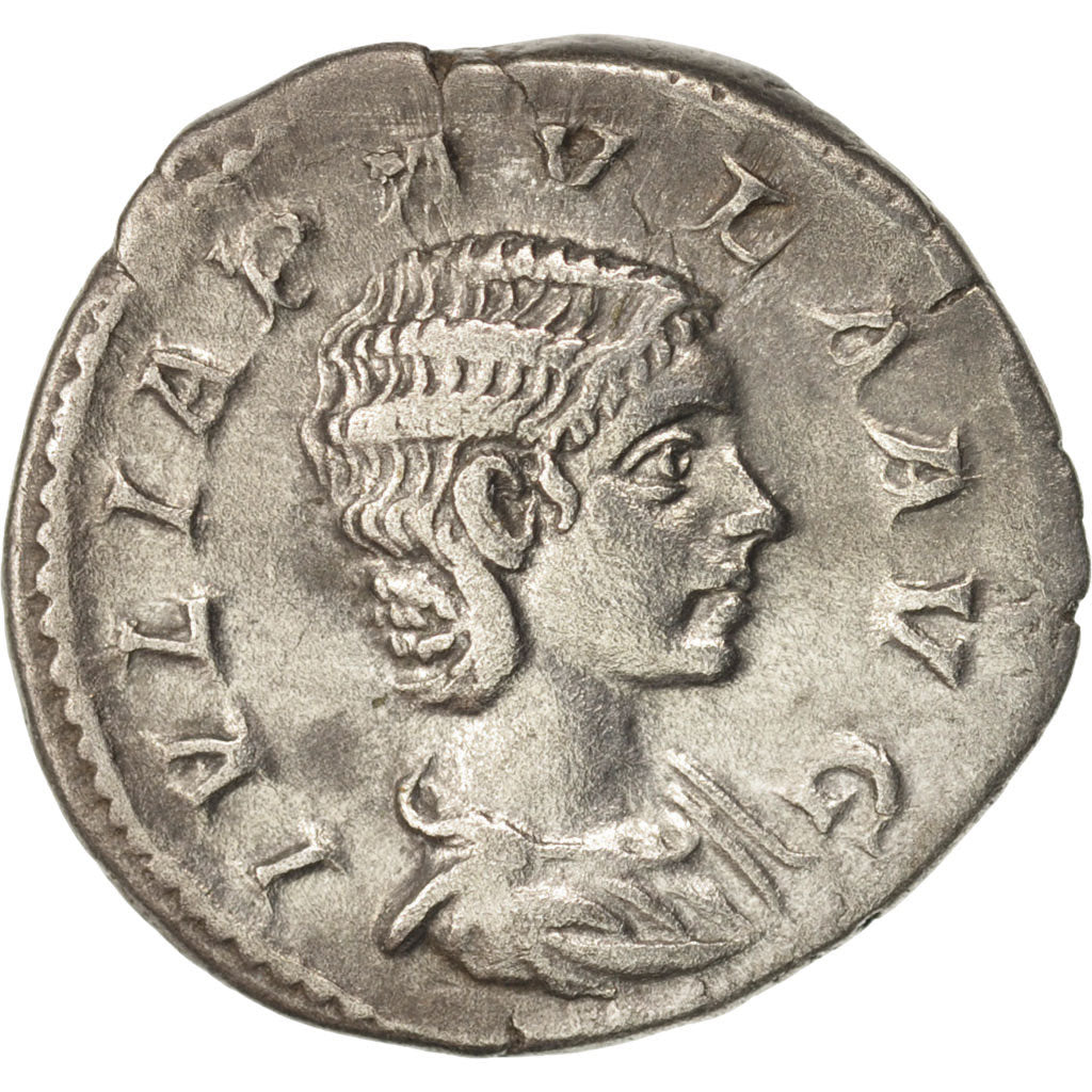 Julia Paula, Denarius, 220, Roma, AU(50-53), Silver, RIC:211